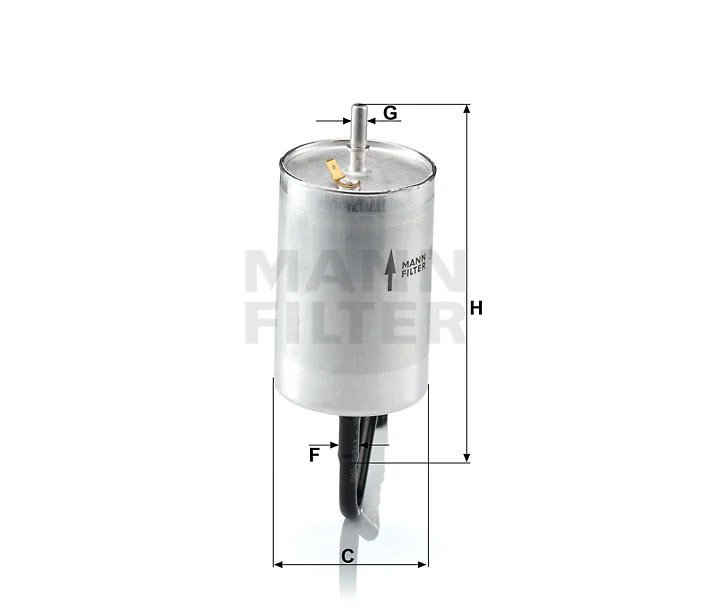 Mann-Filter - WK 832/1 - Kraftstoff-Leitungsfilter (Inline)
