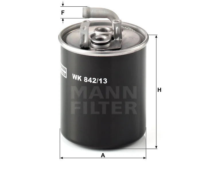 Mann-Filter - WK 842/13 - Kraftstoff-Leitungsfilter (Inline)