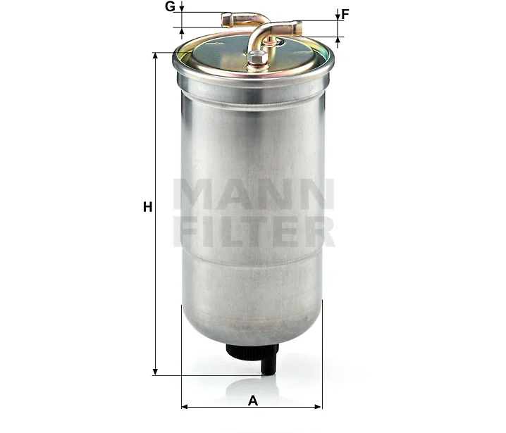 Mann-Filter - WK 853/16 - Kraftstoff-Leitungsfilter (Inline)