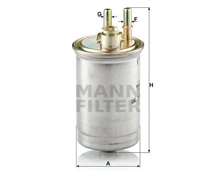 Mann-Filter - WK 853/7 - Kraftstoff-Leitungsfilter (Inline)