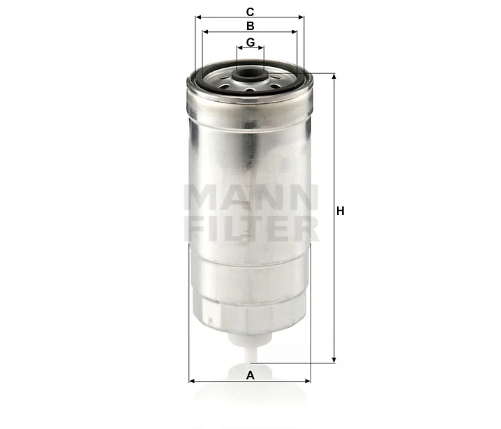 Mann-Filter - WK 853/8 - Kraftstoffwechselfilter