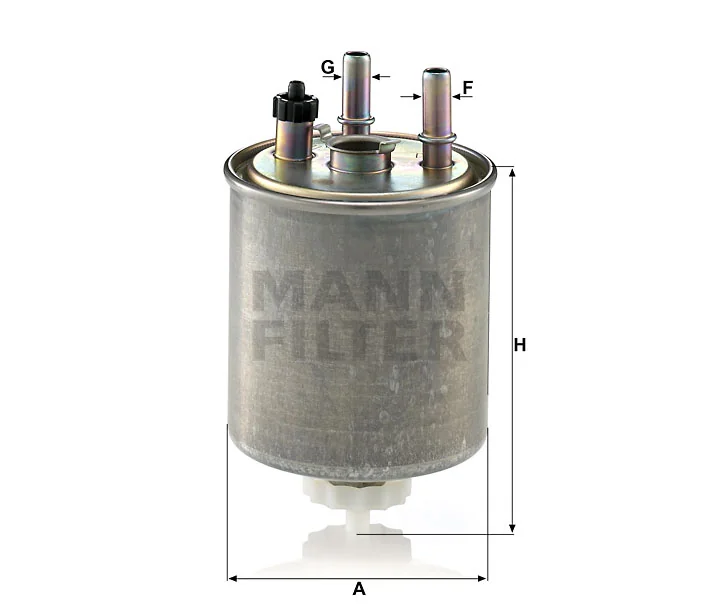 Mann-Filter - WK 9022 - Kraftstoff-Leitungsfilter (Inline)