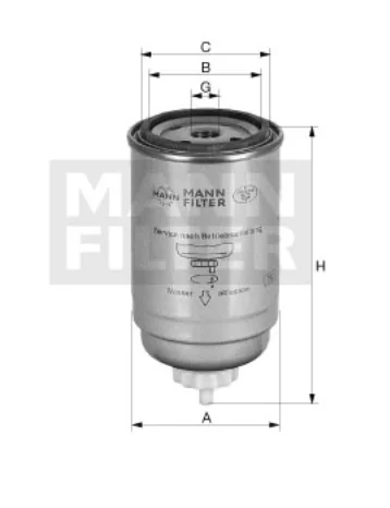Mann-Filter - WK 9190 x - Kraftstoffwechselfilter