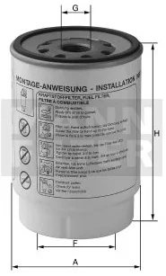 Mann-Filter - WK 924/1 x - Kraftstoffwechselfilter