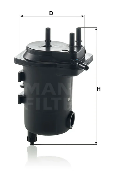 Mann-Filter - WK 939/12 x - Kraftstoff-Leitungsfilter (Inline)
