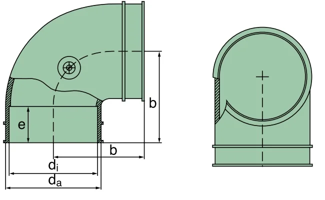 Mann Hummel - 39 400 25 999 - Krümmer 90°, ID=80mm x 77mm (TPE)