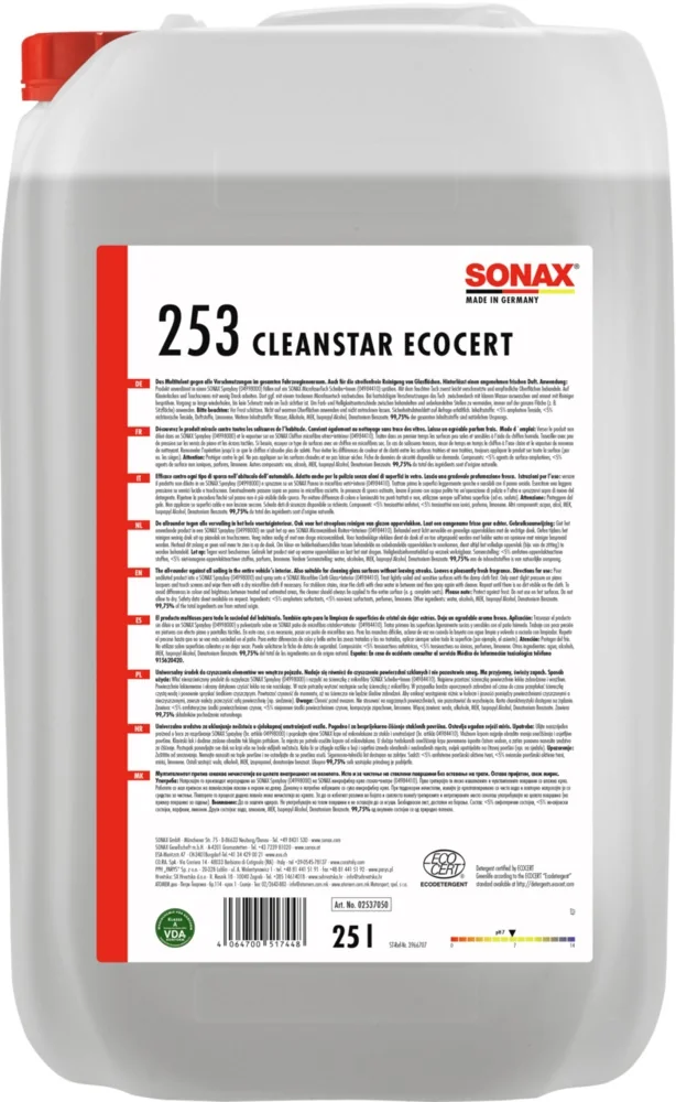 Sonax - SONAX CleanStar Ecocert - 25 Ltr