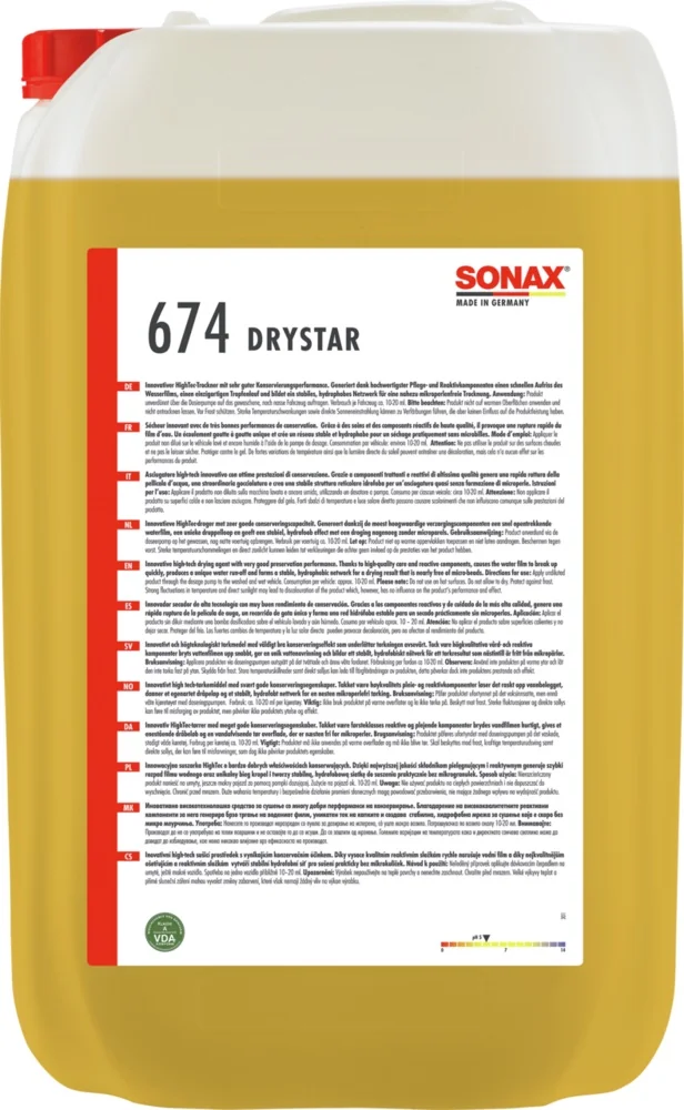 Sonax - SONAX DryStar - 25 Ltr - SONAX DryStar - 25 Ltr