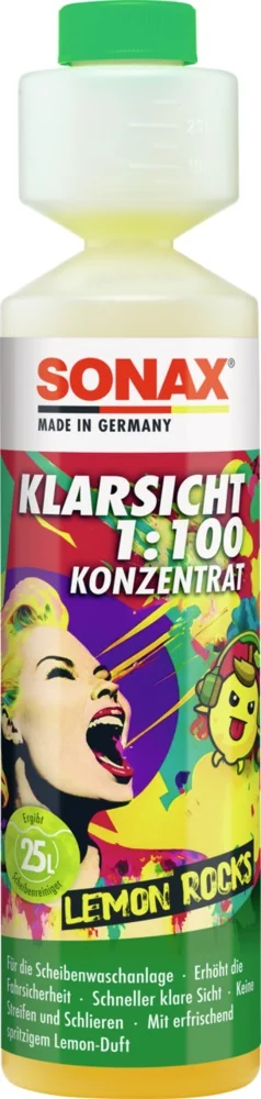 Sonax - SONAX KlarSicht 1:100 Konzentrat - Lemon Rocks - 250 ml