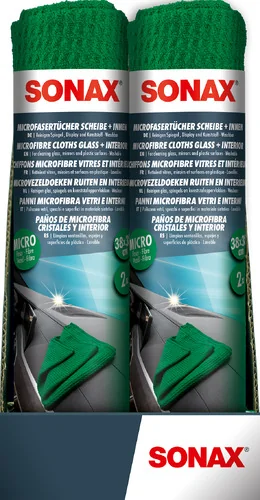 Sonax - SONAX Microfaser Tücher Scheibe+Innen - SONAX Microfaser Tücher Scheibe+Innen