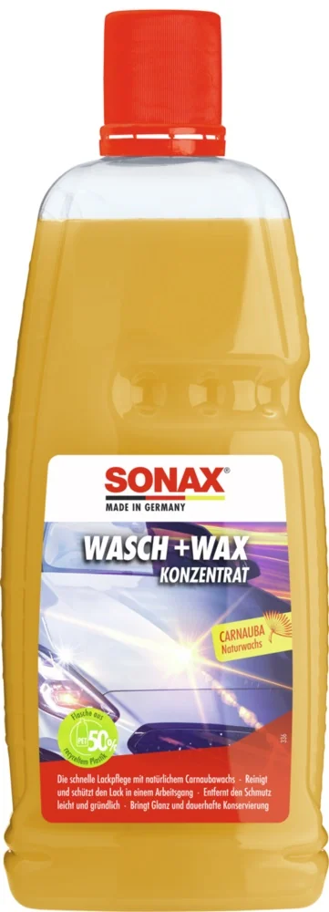Sonax - SONAX Wasch+Wax - 1 Ltr - SONAX Wasch+Wax - 1 Ltr