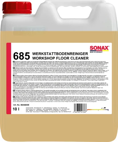 Sonax - SONAX WerkstattBodenReiniger - Schaumarm - 10 Ltr