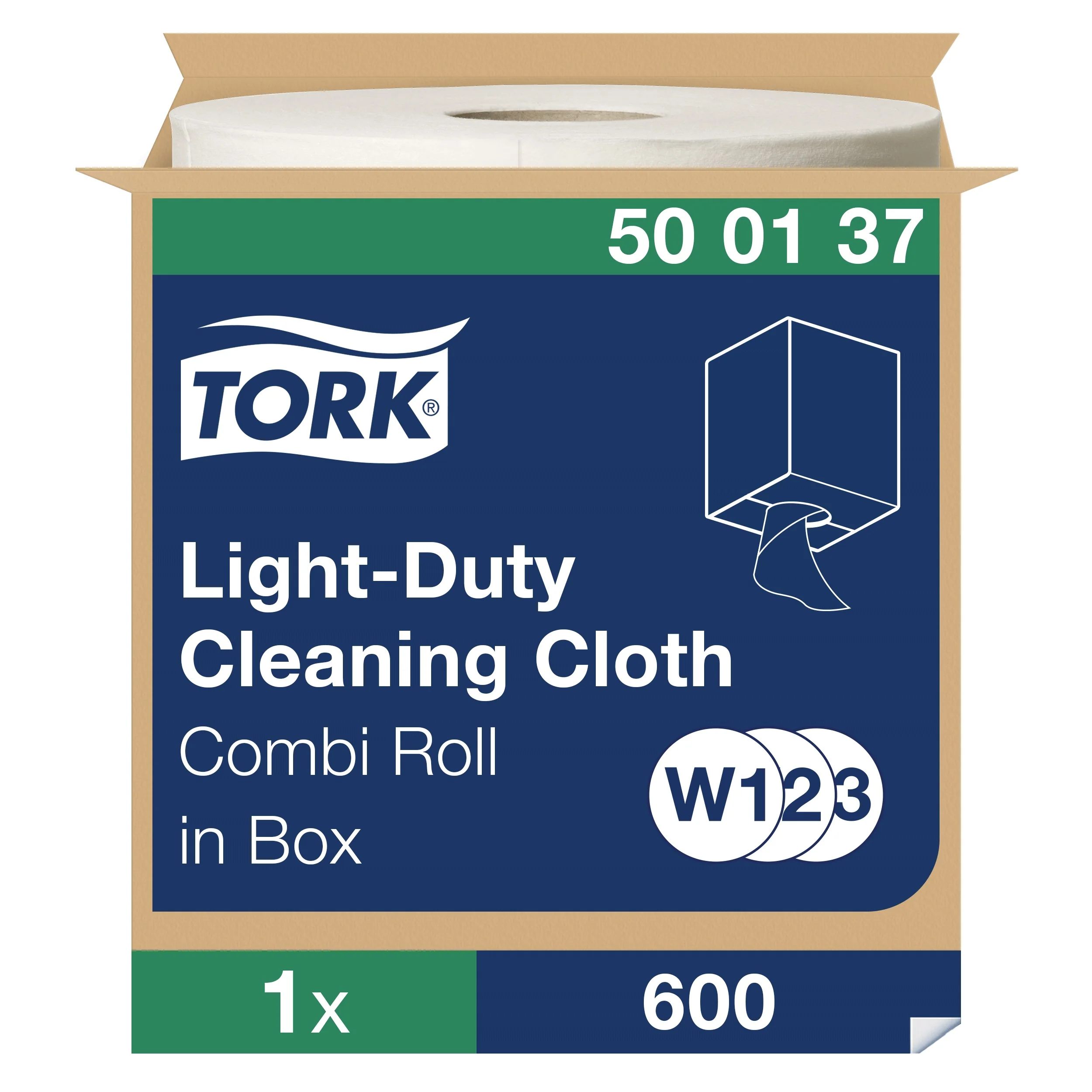 Tork - Tork leichte Reinigungstücher - Kombirolle weiß W1/2/3