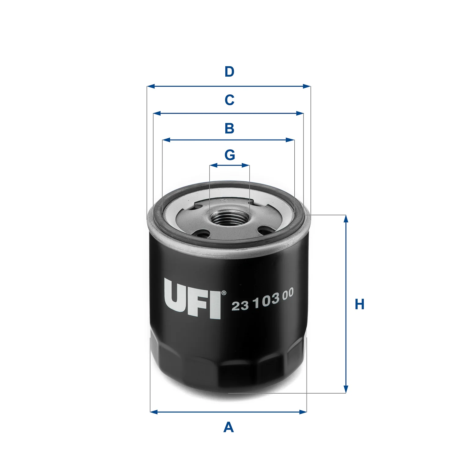 UFI Filters - 23.103.00 - Ölfilter SpinOn