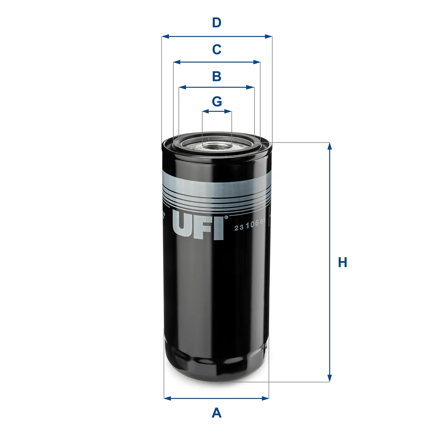 UFI Filters - 23.106.01 - Ölfilter SpinOn