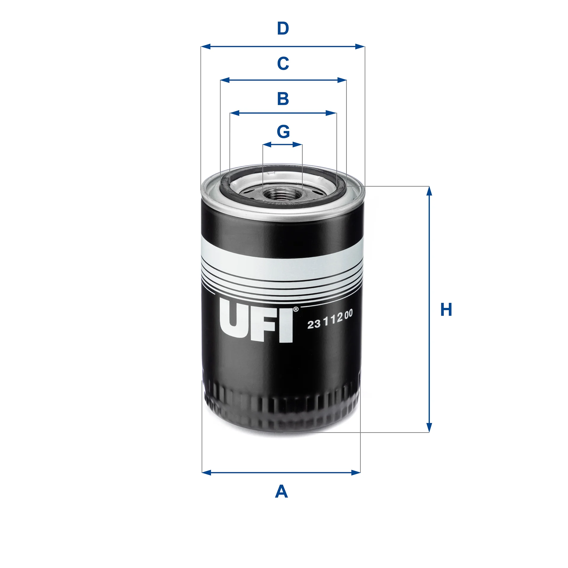 UFI Filters - 23.112.00 - Ölfilter SpinOn
