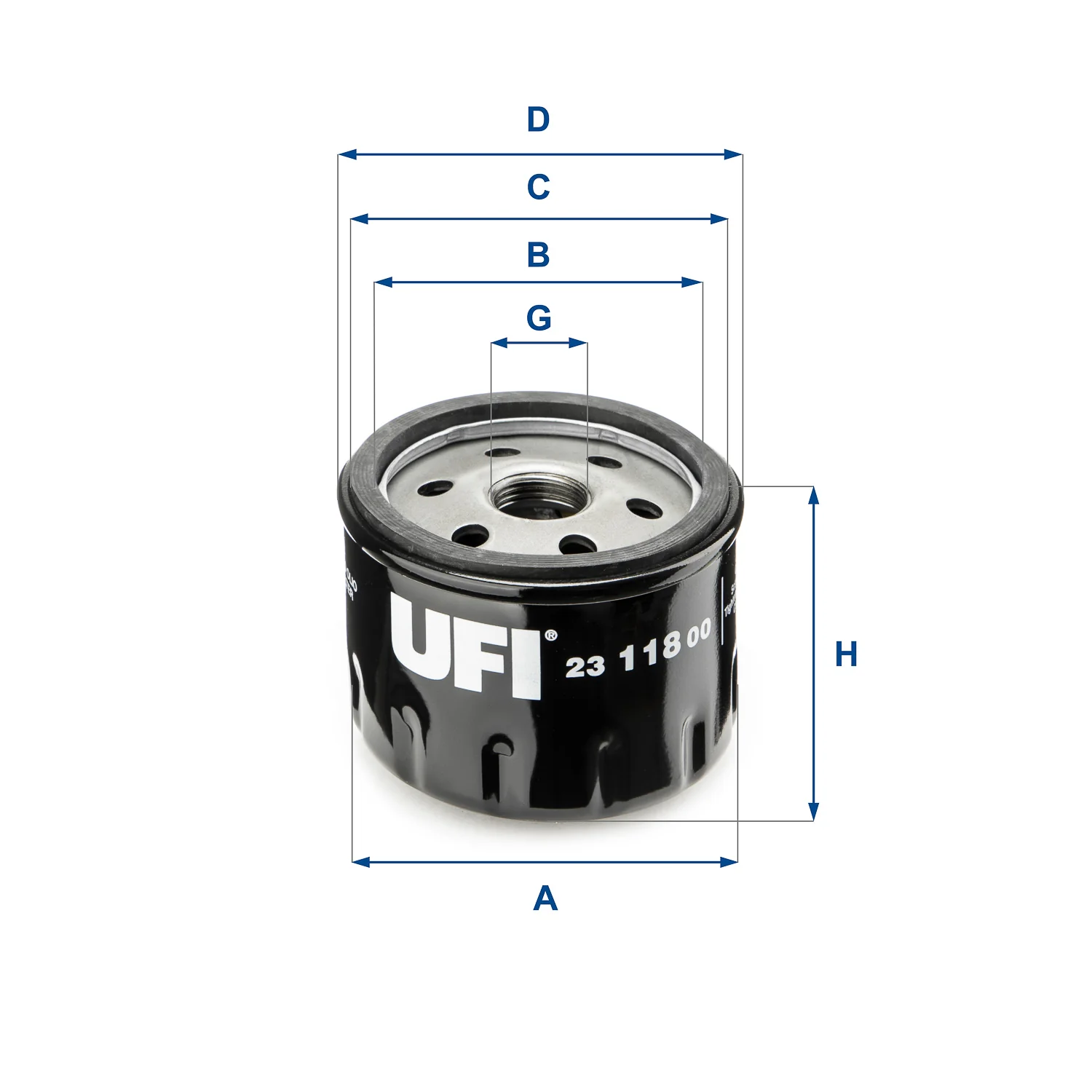 UFI Filters - 23.118.00 - Ölfilter SpinOn