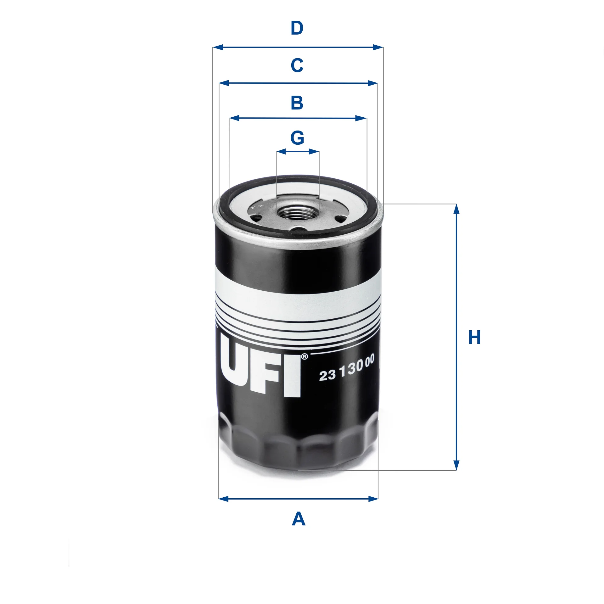 UFI Filters - 23.130.00 - Ölfilter SpinOn