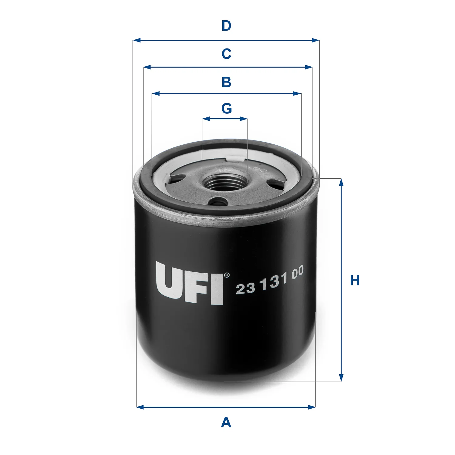 UFI Filters - 23.131.00 - Ölfilter SpinOn