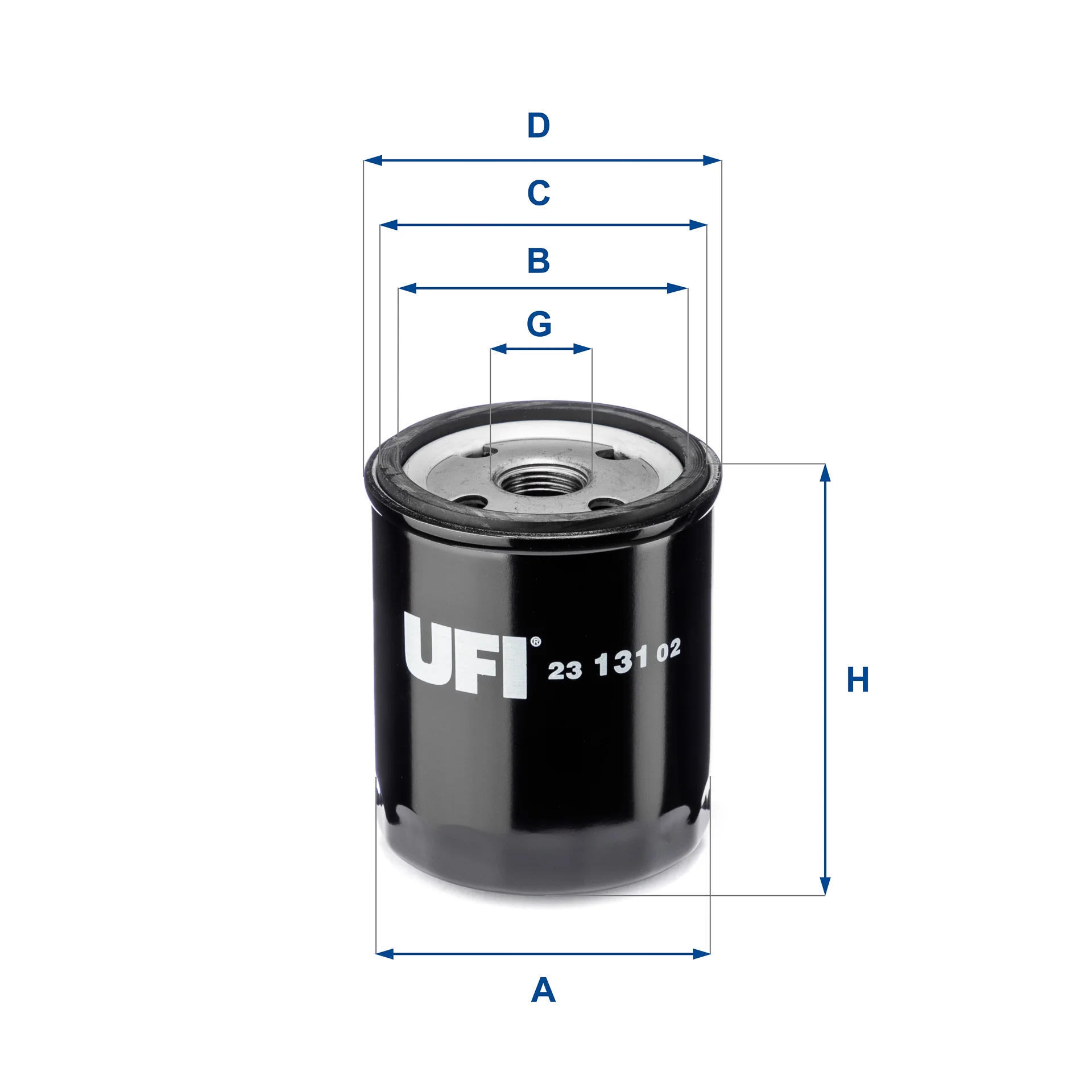 UFI Filters - 23.131.02 - Ölfilter SpinOn