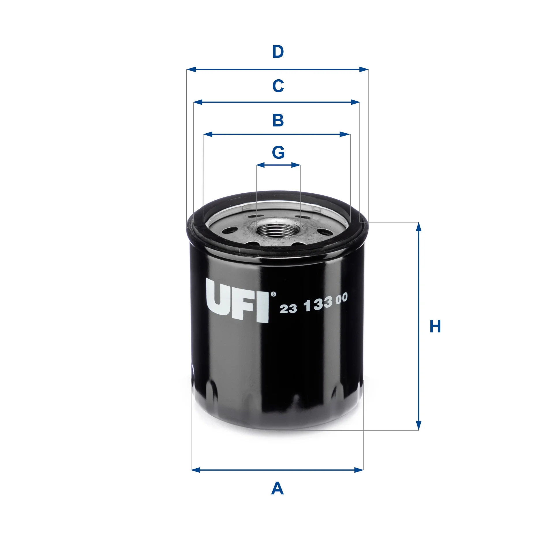 UFI Filters - 23.133.00 - Ölfilter SpinOn