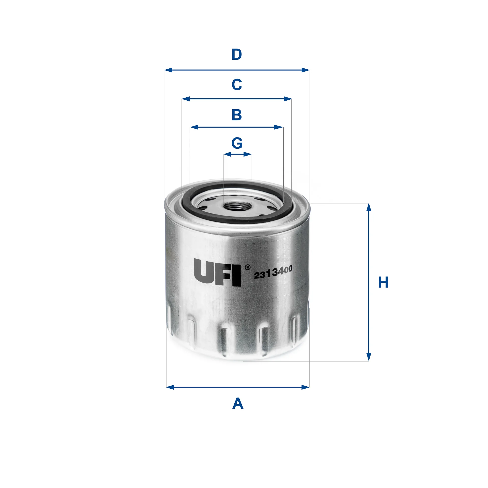 UFI Filters - 23.143.00 - Ölfilter SpinOn