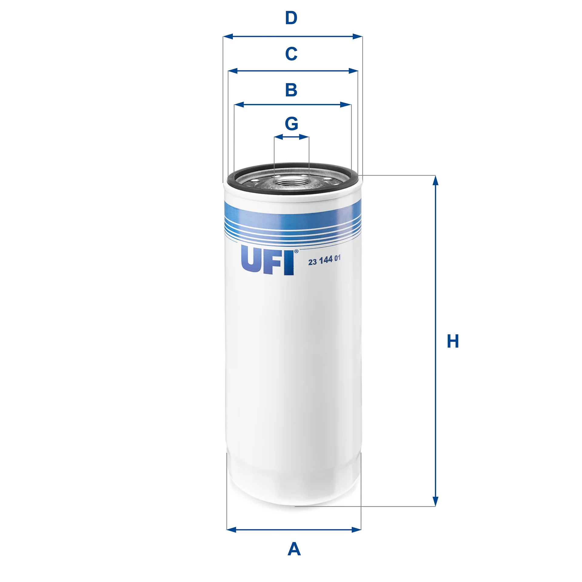 UFI Filters - 23.144.01 - Ölfilter SpinOn