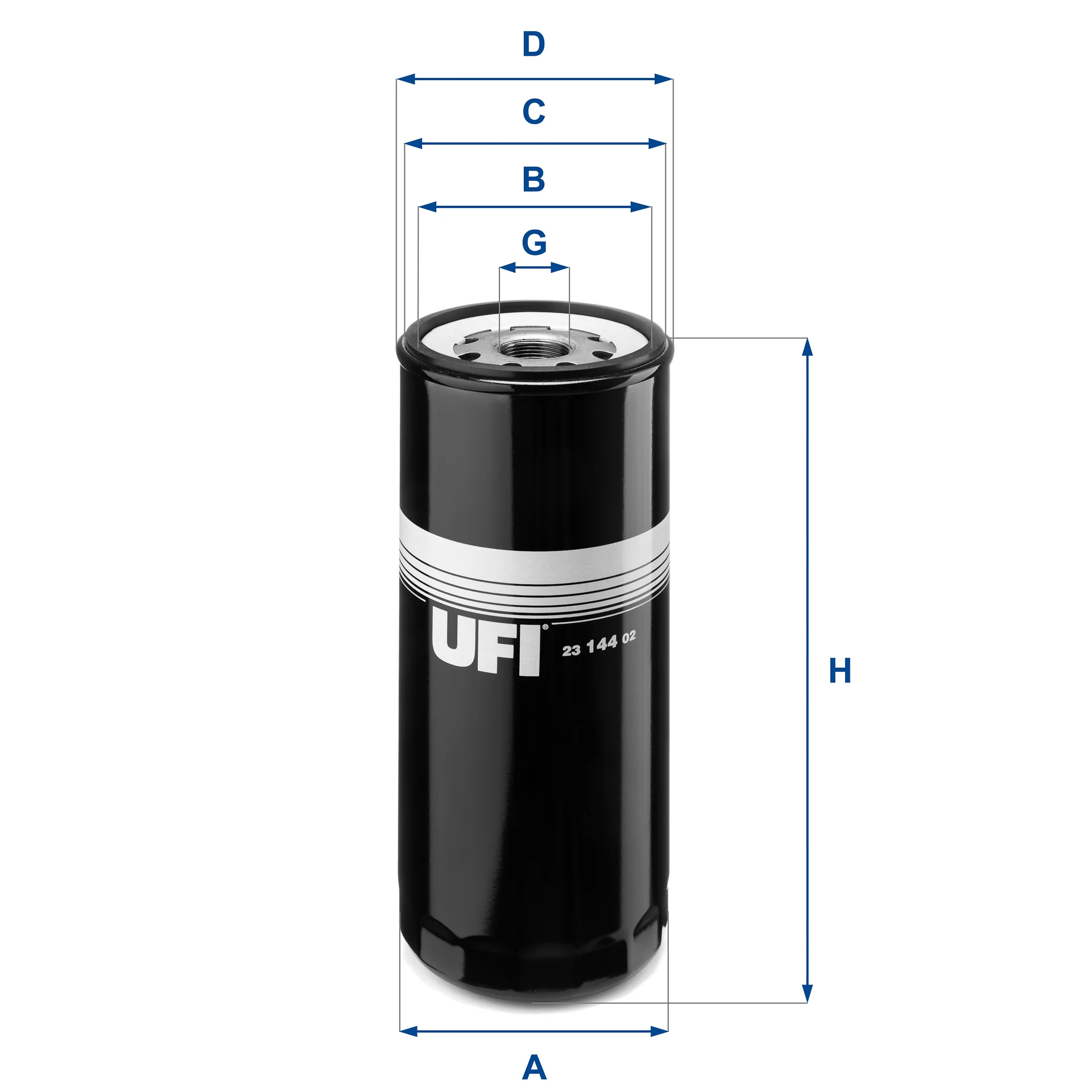 UFI Filters - 23.144.02 - Ölfilter SpinOn