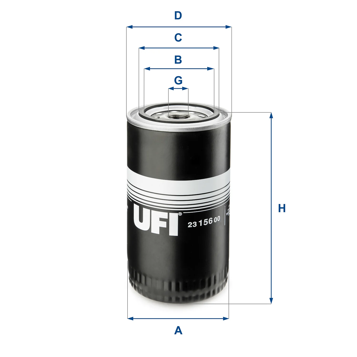 UFI Filters - 23.156.00 - Ölfilter SpinOn