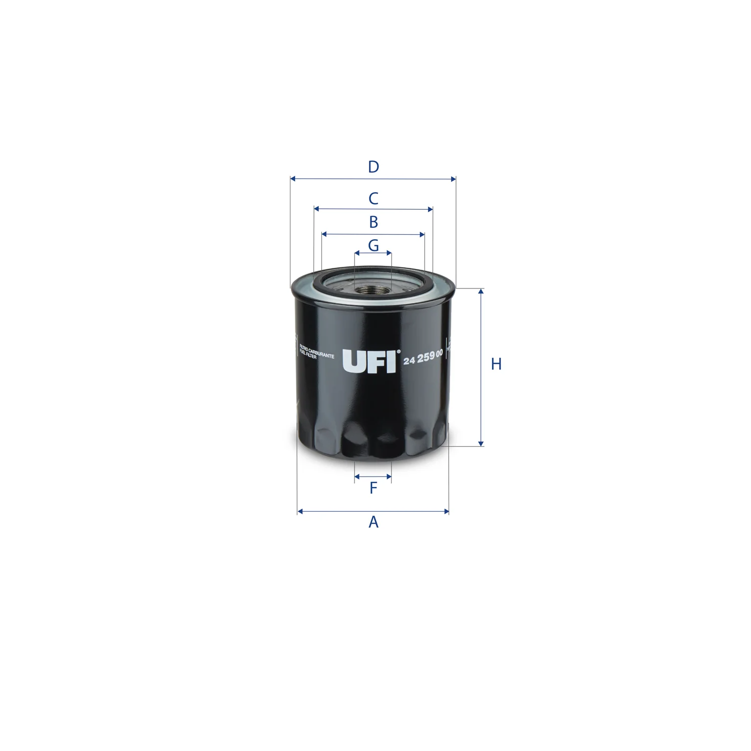 UFI Filters - 24.259.00 - Kraftstofffilter SpinOn