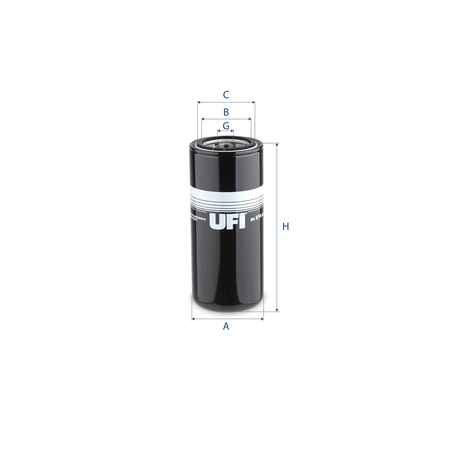 UFI Filters - 24.274.00 - Kraftstofffilter SpinOn