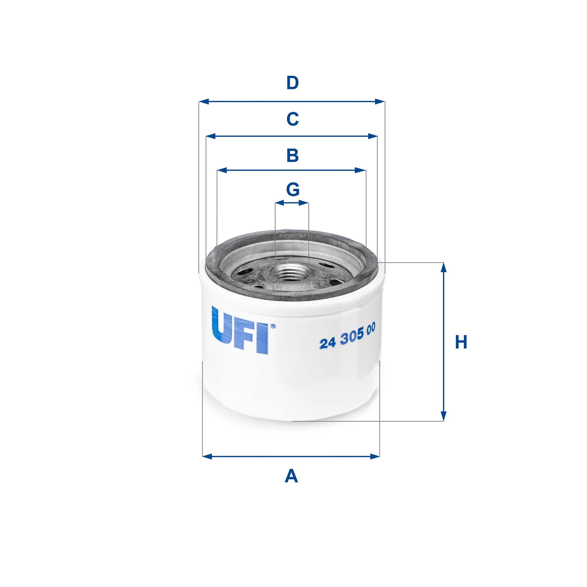 UFI Filters - 24.305.00 - Kraftstofffilter SpinOn