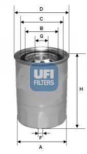 UFI Filters - 24.327.00 - Kraftstofffilter SpinOn