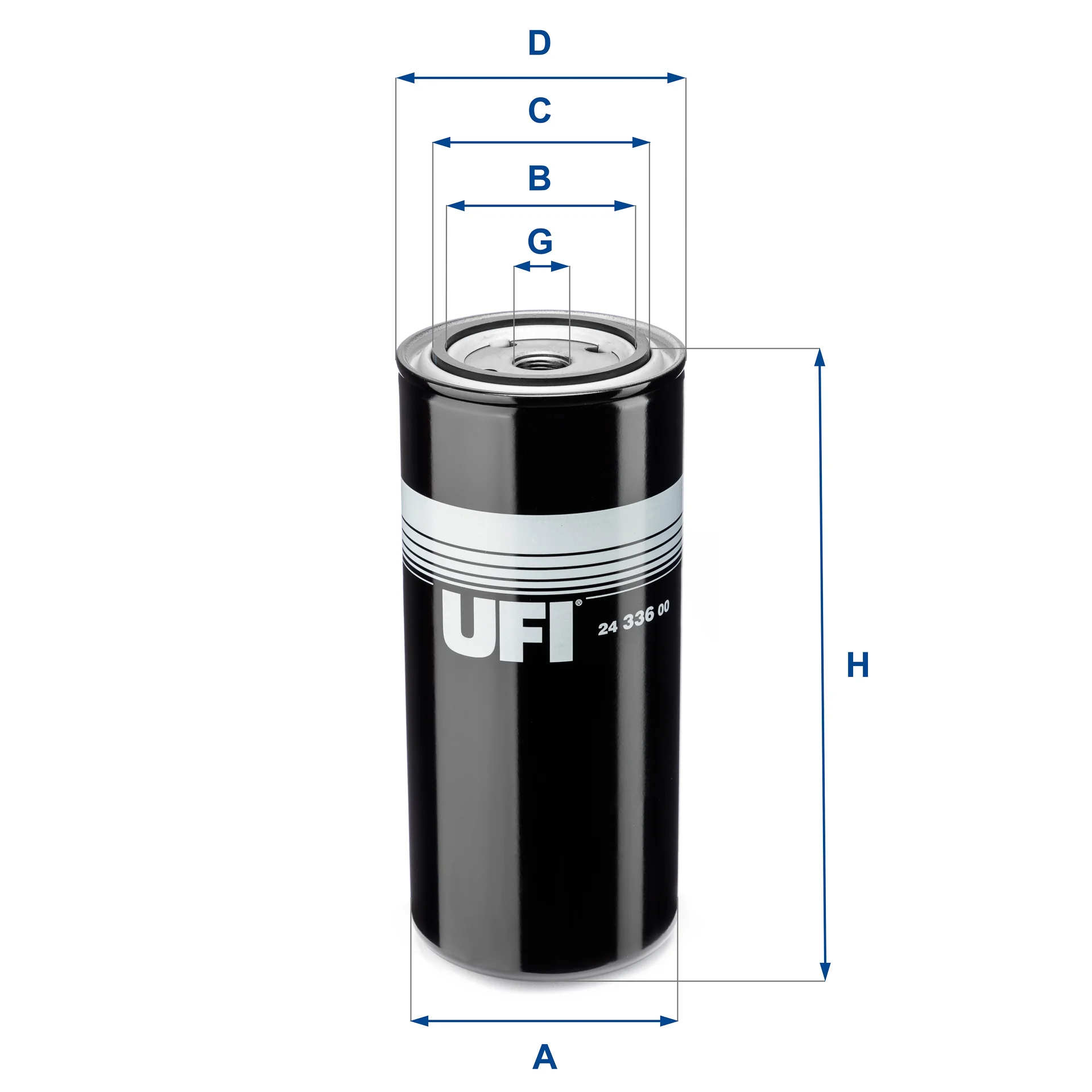 UFI Filters - 24.336.00 - Kraftstofffilter SpinOn
