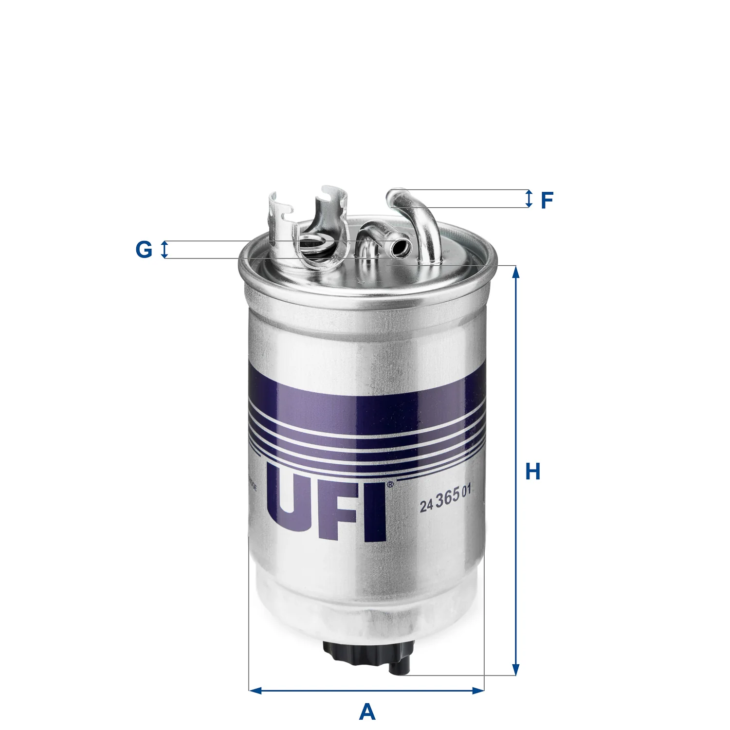UFI Filters - 24.365.01 - Kraftstoff-Leitungsfilter Inline