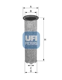 UFI Filters - 27.043.00 - Luftfilterelement