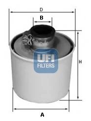 UFI Filters - 27.091.00 - Luftfilterelement