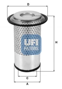 UFI Filters - 27.555.00 - Luftfilterelement