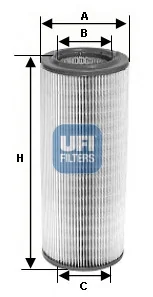 UFI Filters - 27.710.00 - Luftfilterelement