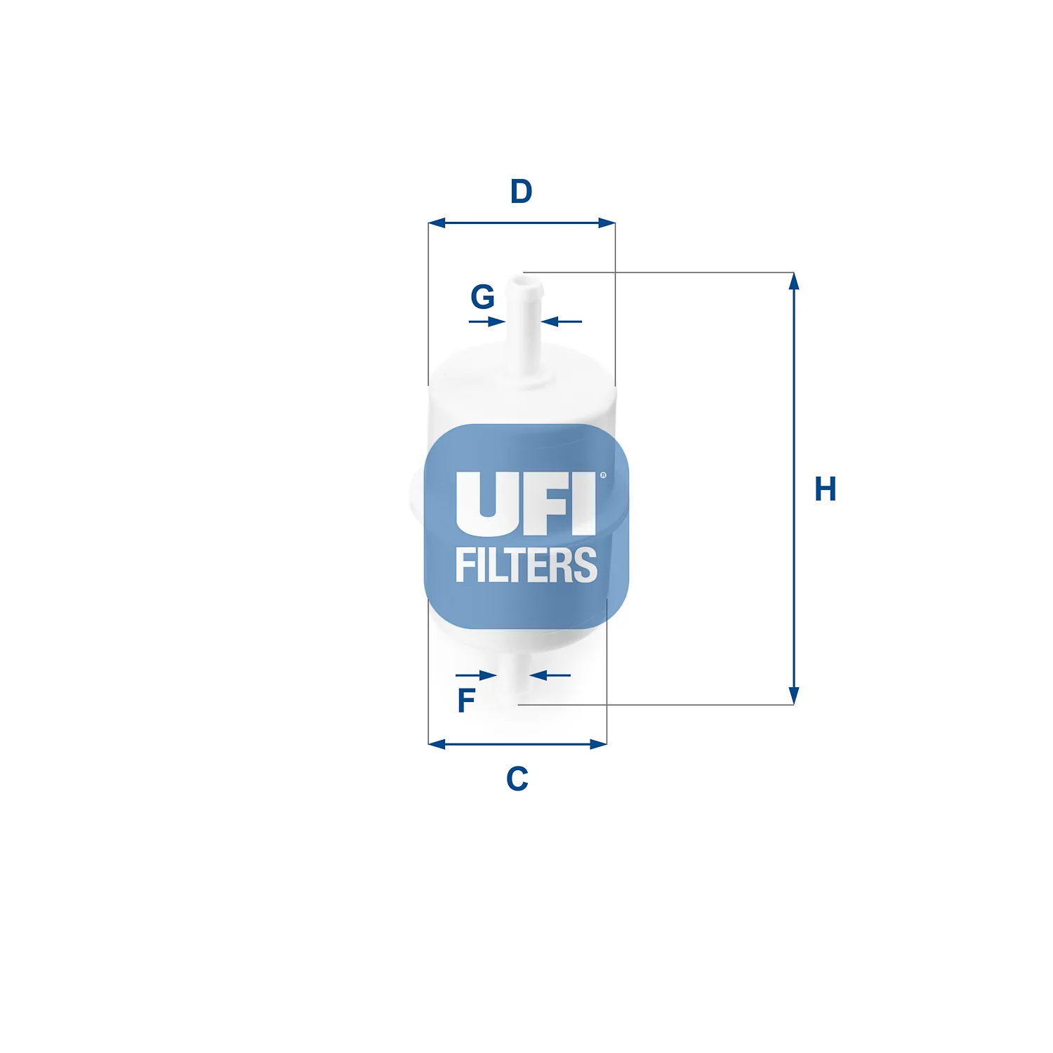UFI Filters - 31.010.00 - Kraftstoff-Leitungsfilter Inline