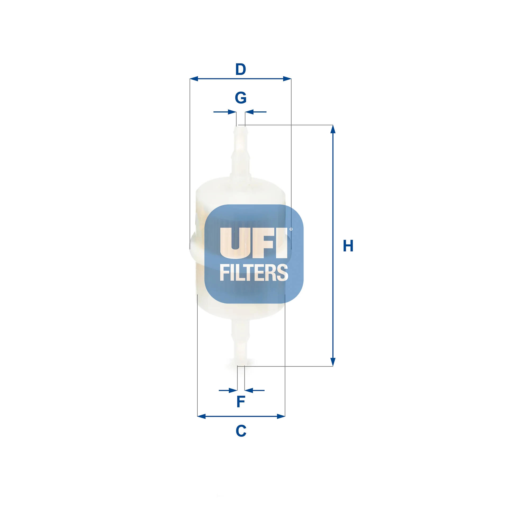 UFI Filters - 31.012.00 - Kraftstoff-Leitungsfilter Inline