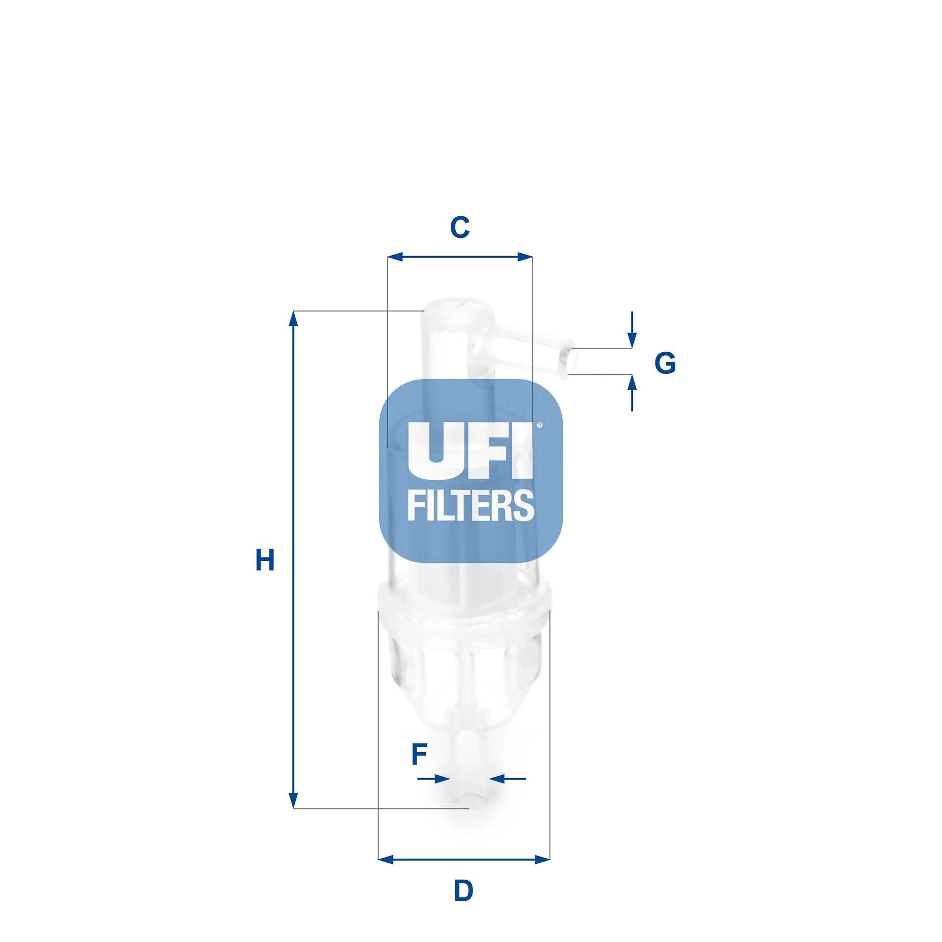 UFI Filters - 31.013.00 - Kraftstoff-Leitungsfilter Inline