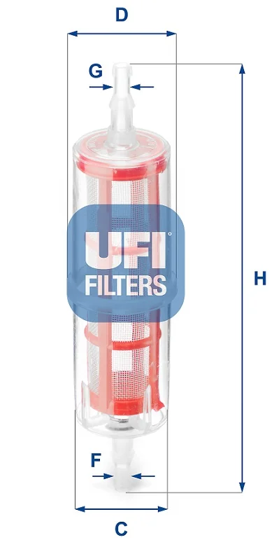 UFI Filters - 31.015.00 - Kraftstoff-Leitungsfilter Inline