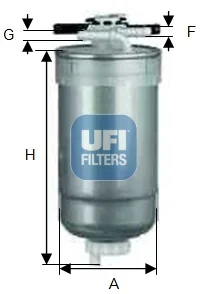 UFI Filters - 55.427.00 - Kraftstofffilterelement