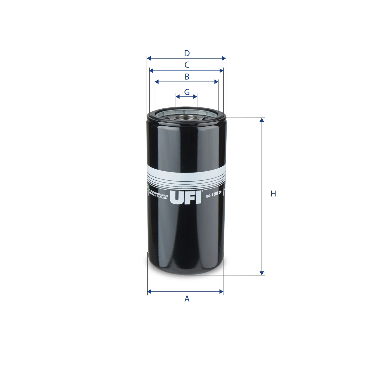 UFI Filters - 80.138.00 - Ölfilter SpinOn