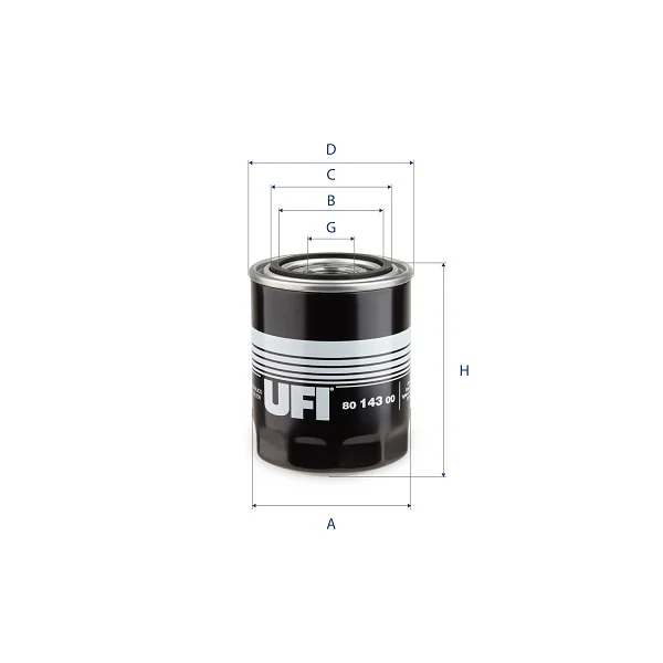 UFI Filters - 80.143.00 - Hydraulikfilter SpinOn