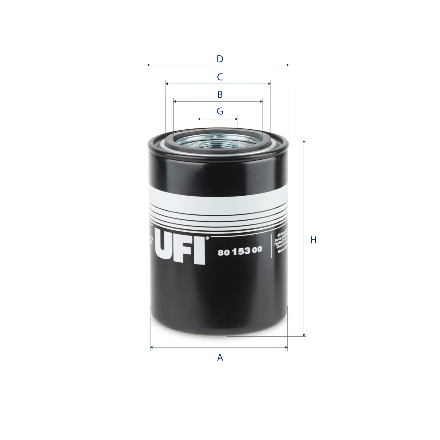 UFI Filters - 80.153.00 - Hydraulikfilter SpinOn