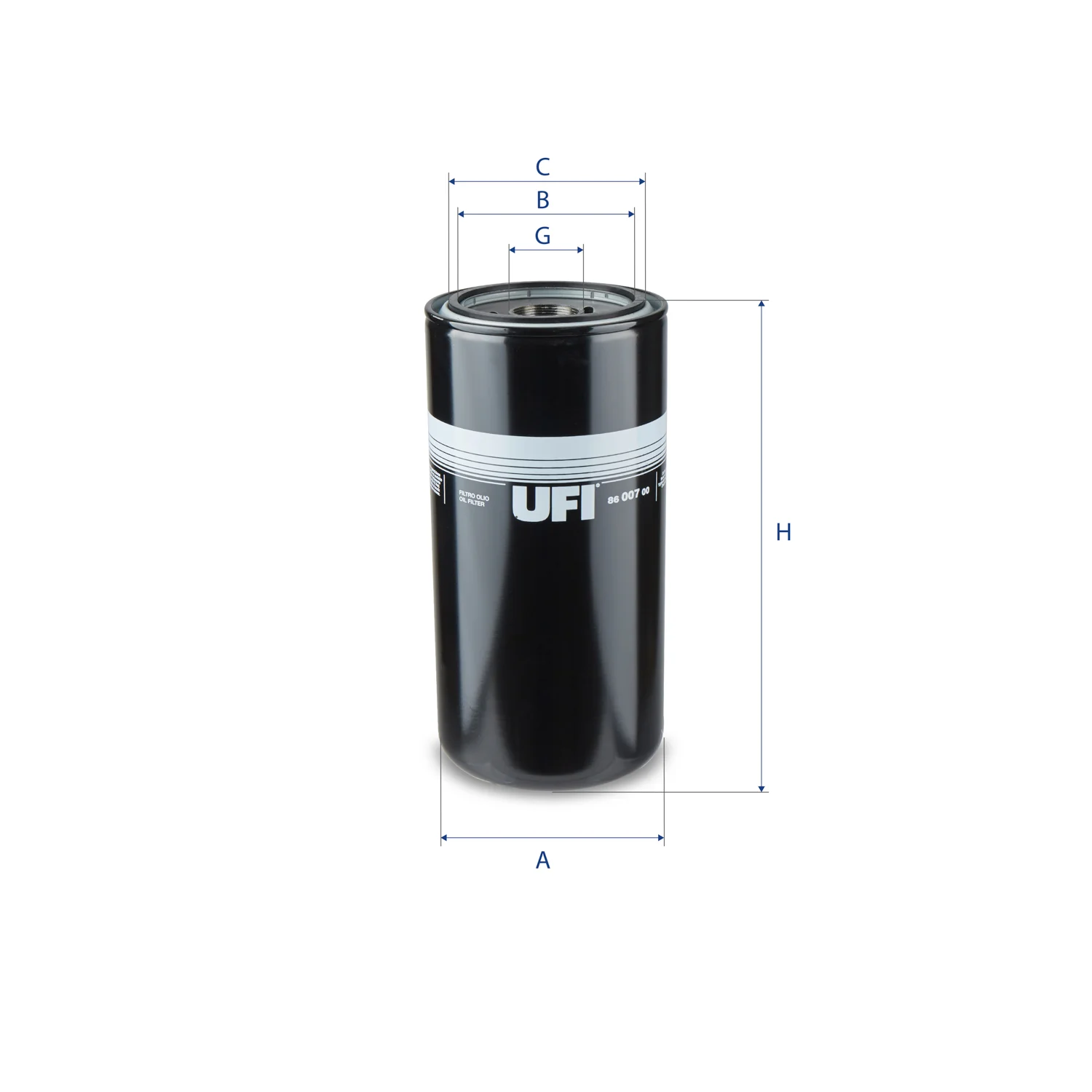 UFI Filters - 86.007.00 - Ölfilter SpinOn