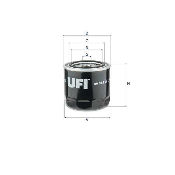 UFI Filters - 86.012.00 - Hydraulikfilter SpinOn