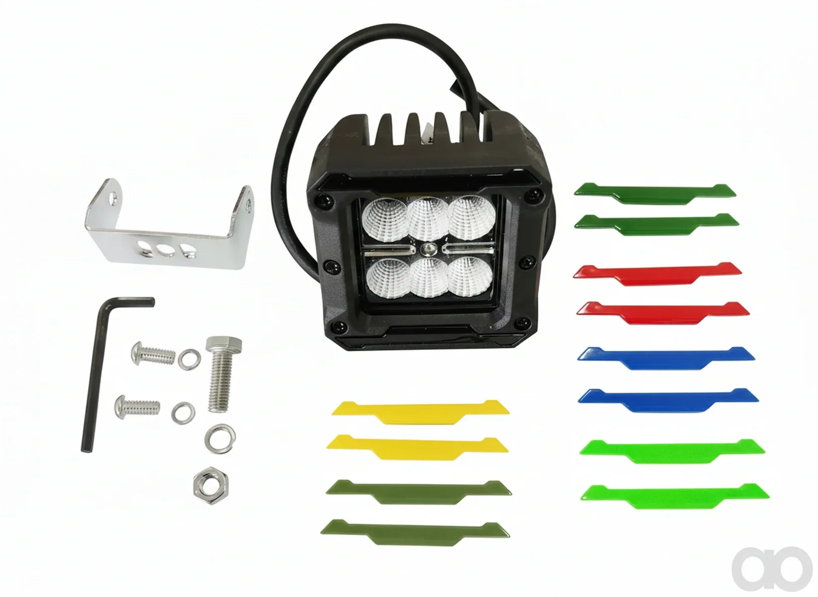 Gopart - LA10092 - Quadratischer LED-Scheinwerfer 18W 1620lm Breit